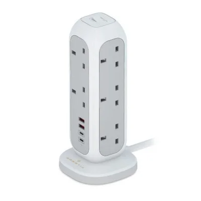 Smartix Premium Multi-Device Charging Tower PowerHub Pro - White